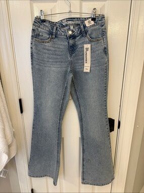 No Boundaries Light Blue Flare Jeans with Stud Trim